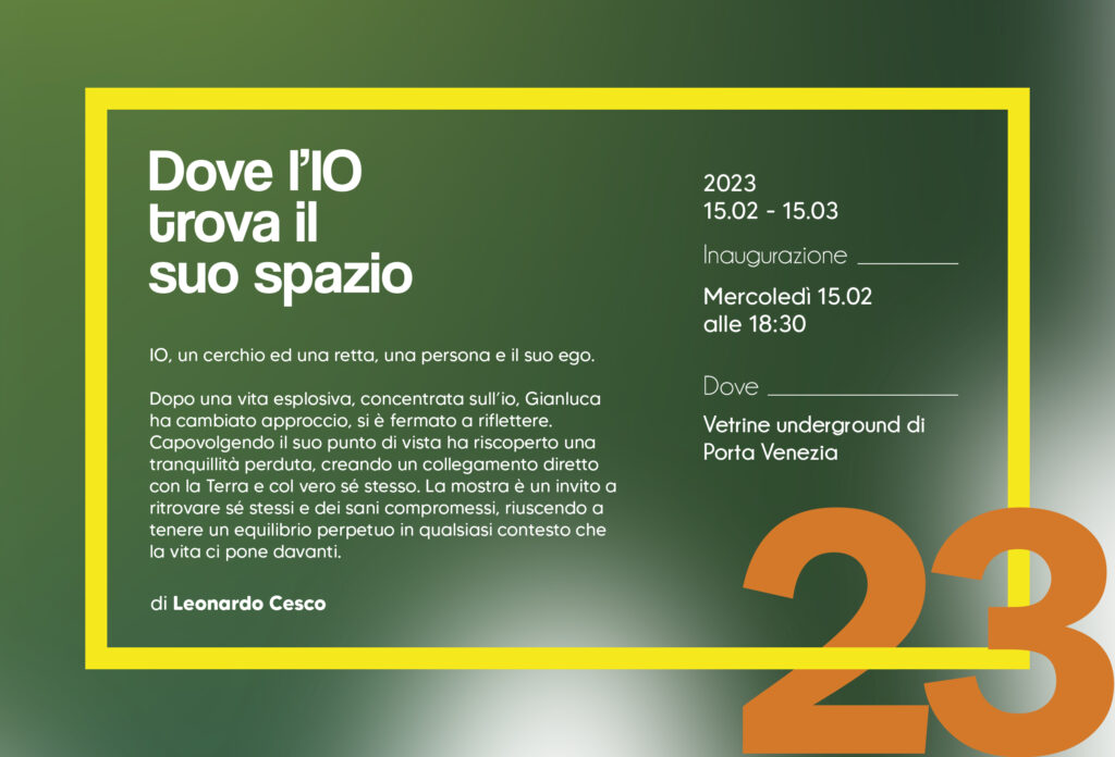 Invito mostra di Leonardo Cesco: "dove l'io trova il suo spazio"