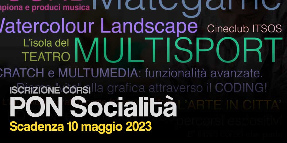 Corsi PON Socialità 2023